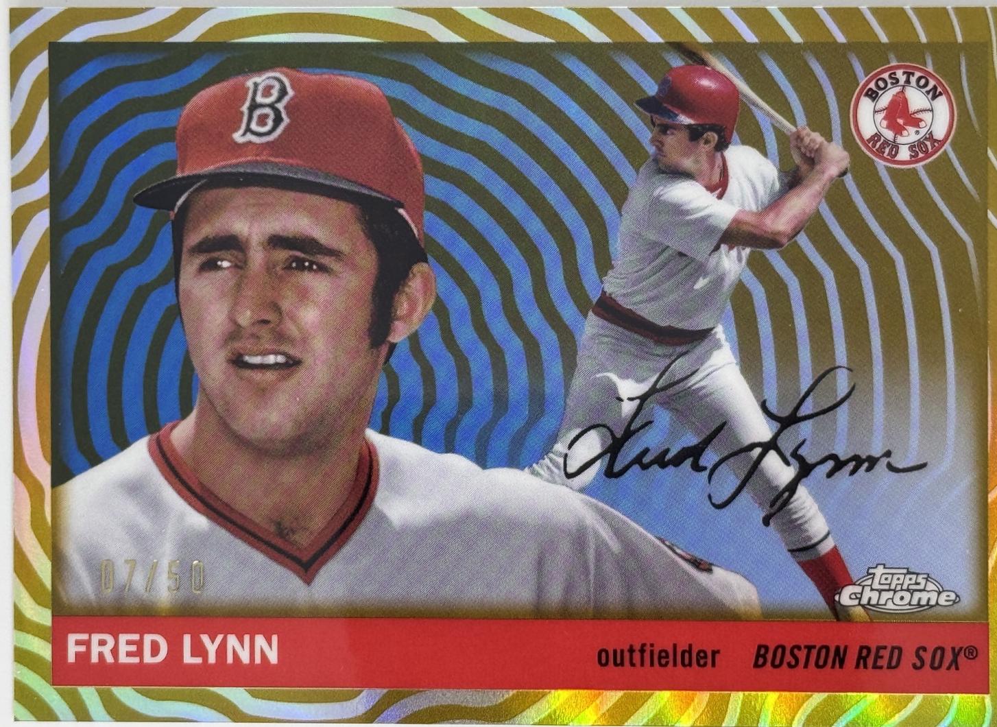 Fred Lynn [Gold Vibrations Refractor] #395