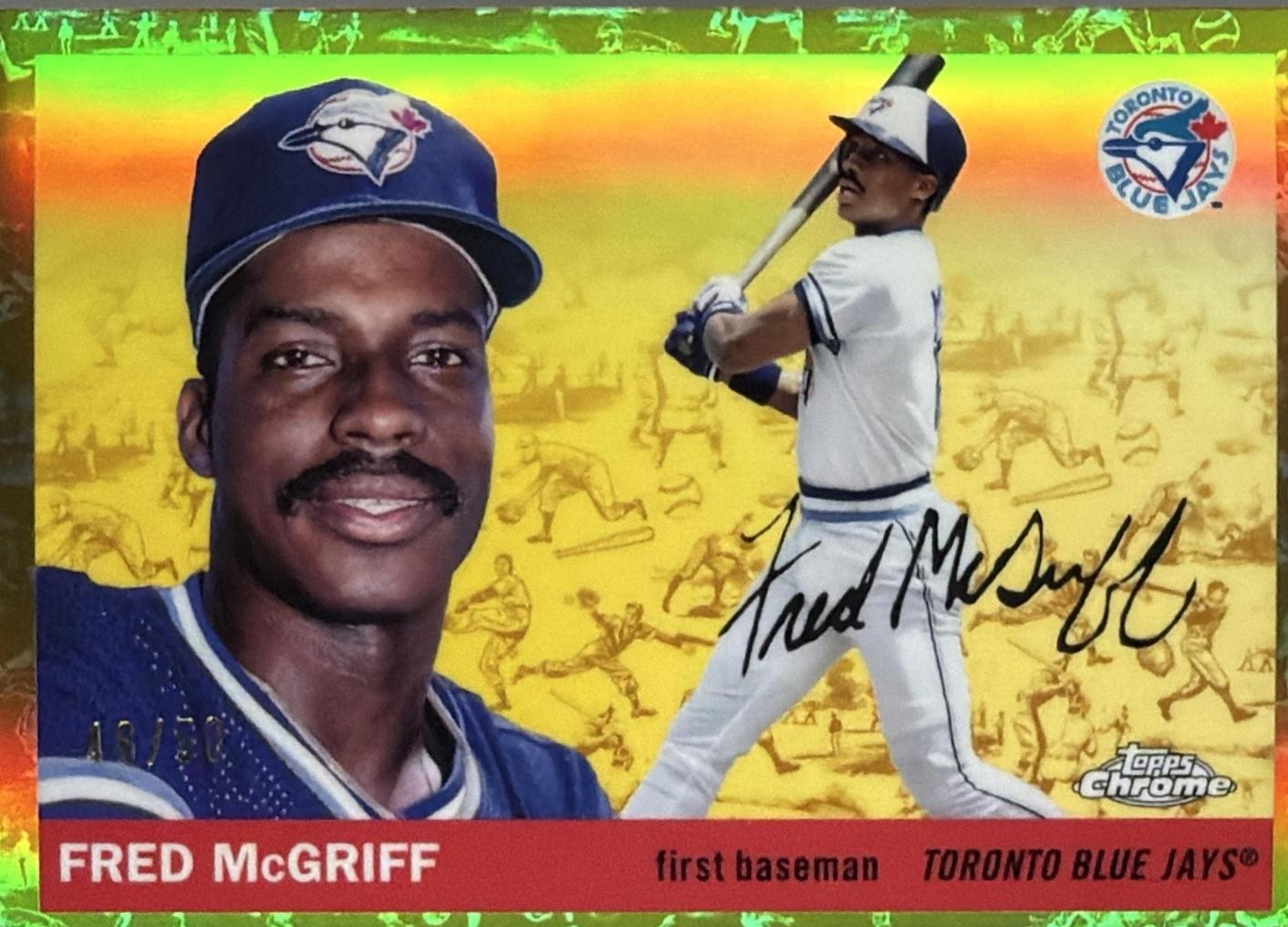 Fred McGriff [Toile Cream Gold Refractor] #455