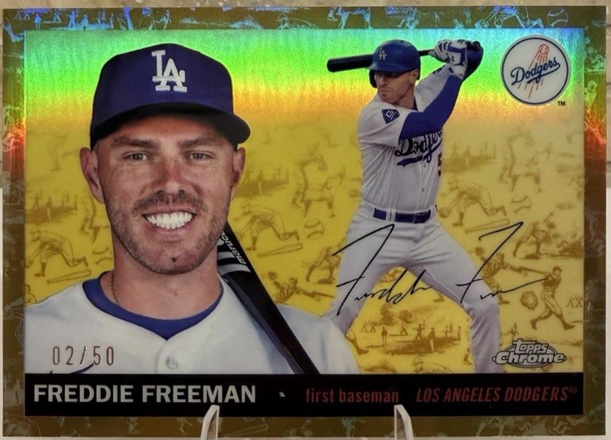 Freddie Freeman [Toile Cream Gold Refractor] #79