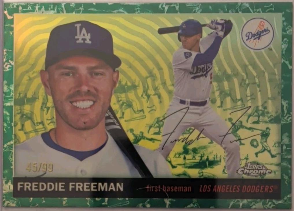 Freddie Freeman [Toile White Green Refractor] #79