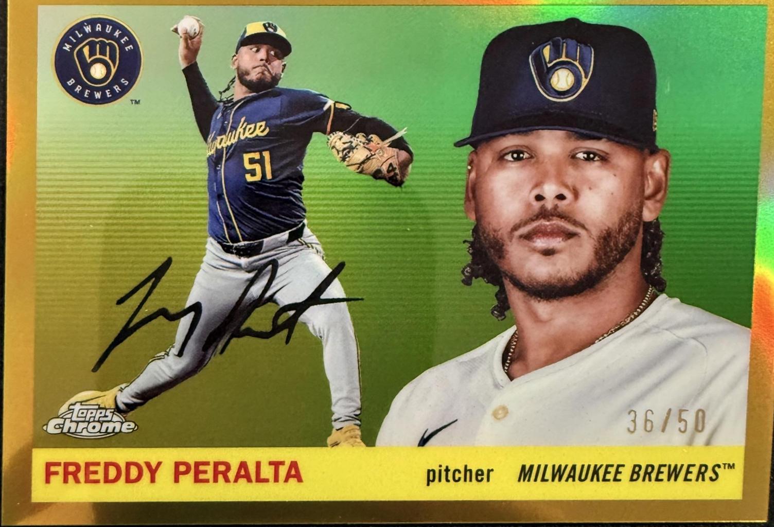 Freddy Peralta [Gold Refractor] #28