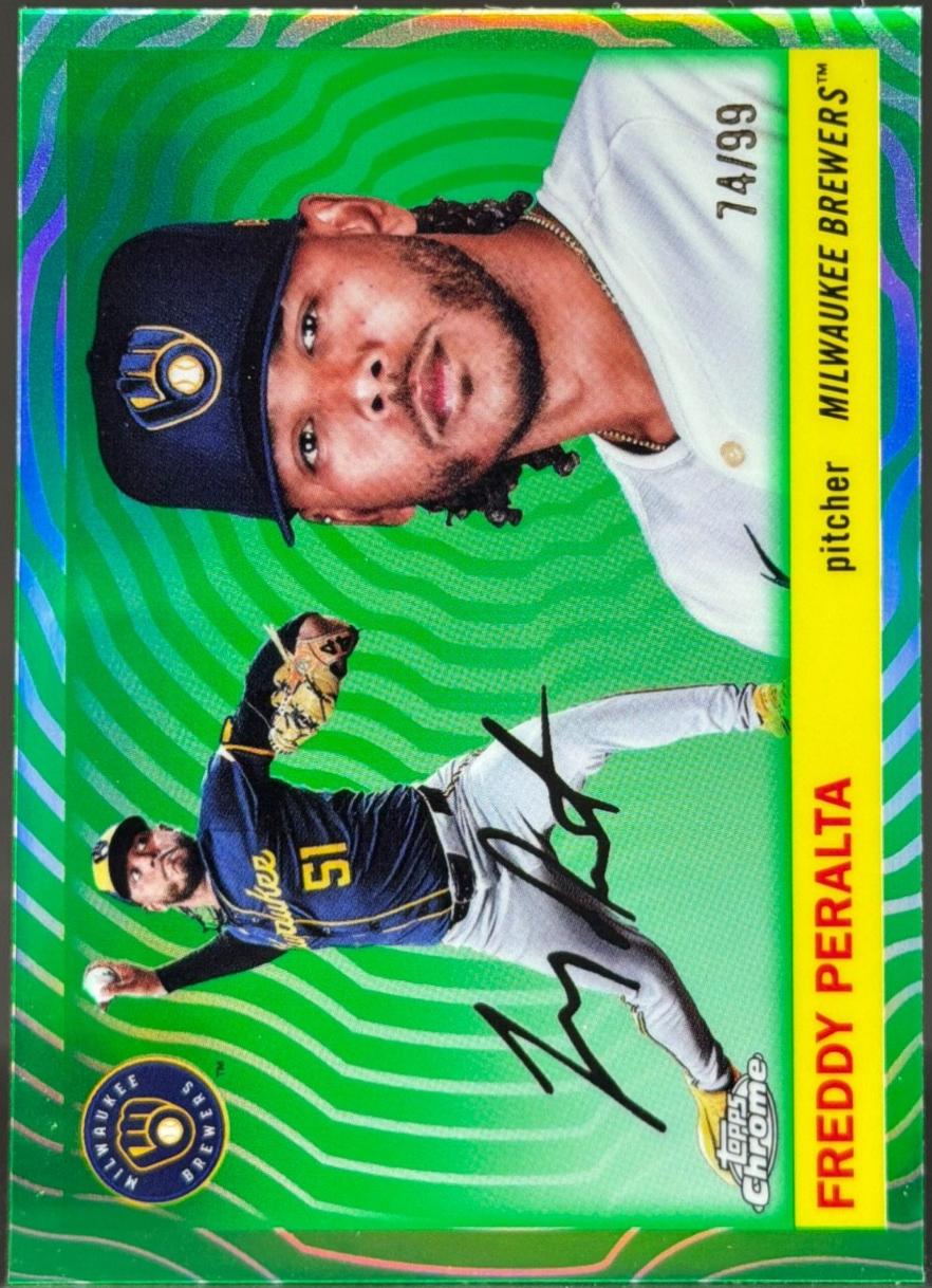 Freddy Peralta [Green Vibrations Refractor] #28