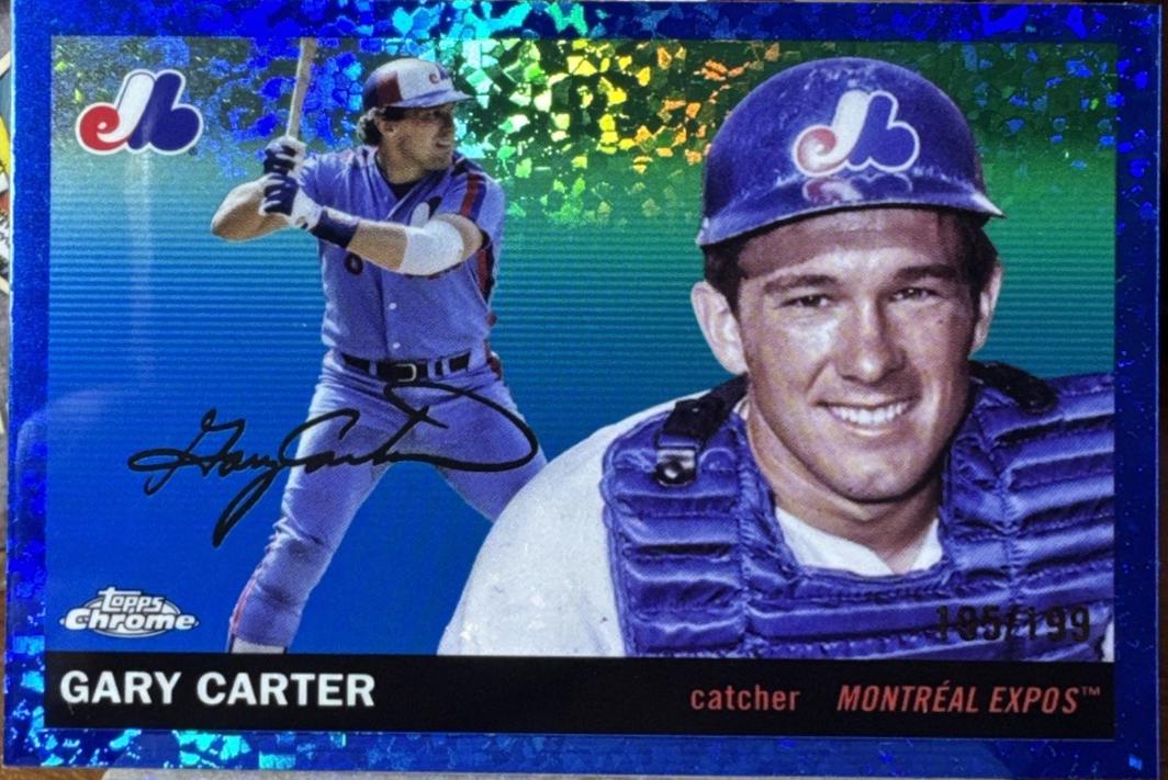 Gary Carter [Blue Mini-Diamond Refractor] #482