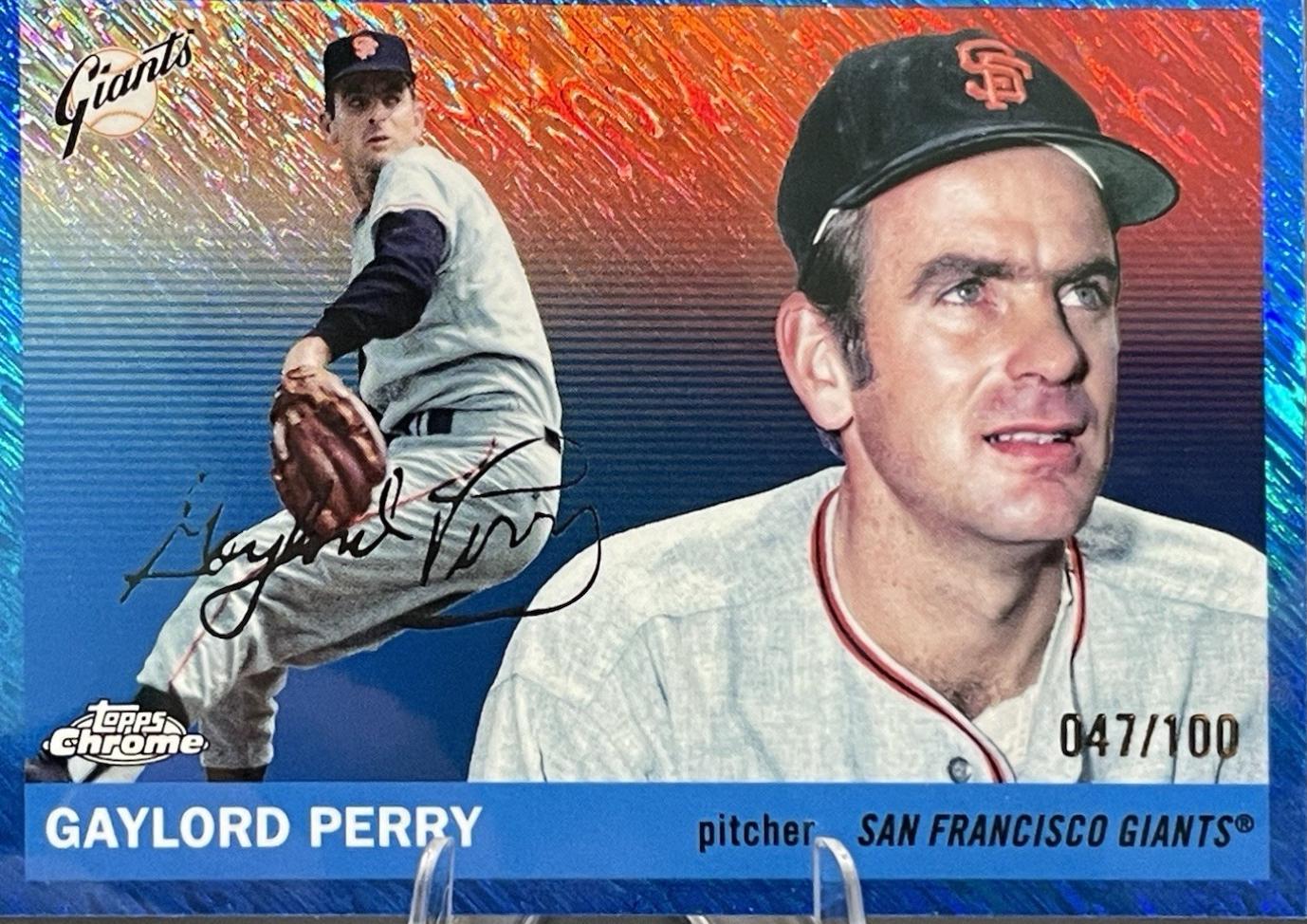Gaylord Perry [Blue Vibrations Refractor] #409