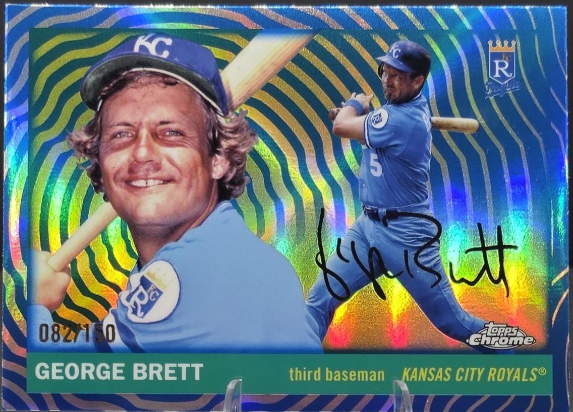 George Brett [Blue Mini-Diamond Refractor] #429