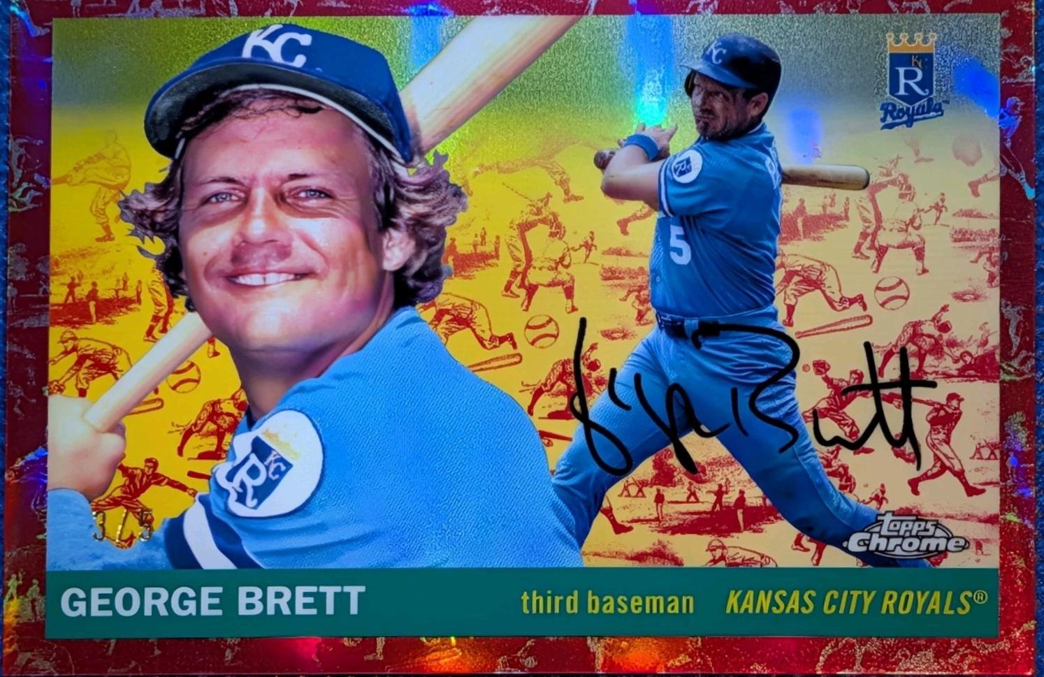 George Brett [Toile Cream Red Refractor] #429