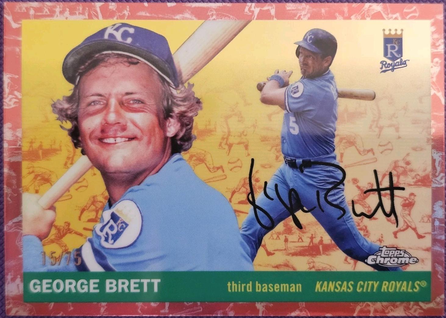 George Brett [Toile Cream Rose Gold Refractor] #429