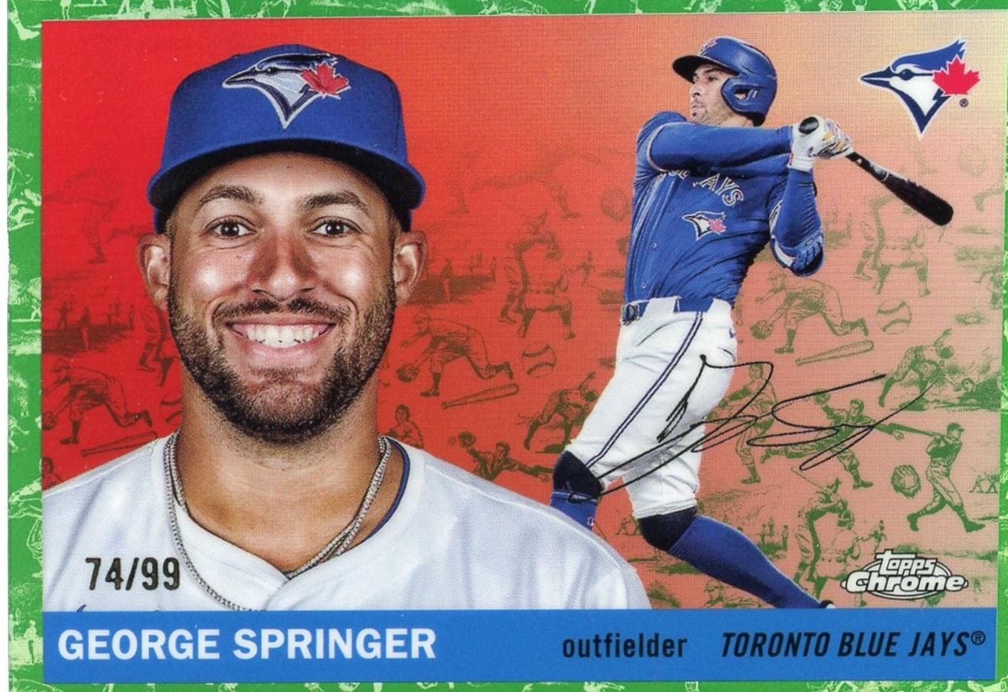 George Springer [Toile White Green Refractor] #192