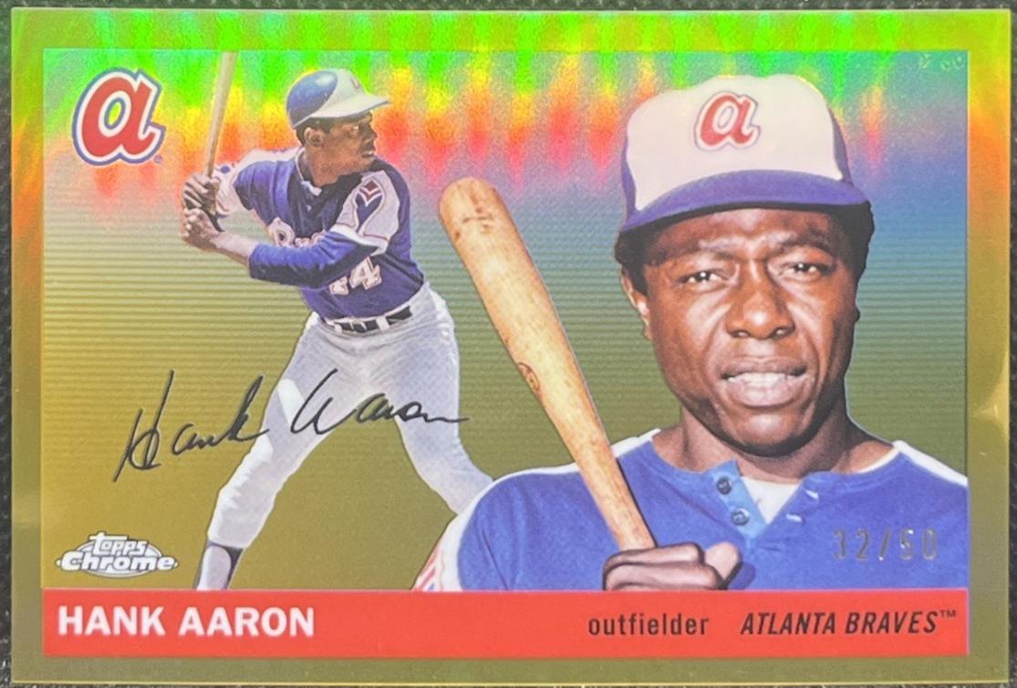 Hank Aaron [Gold Refractor] #304