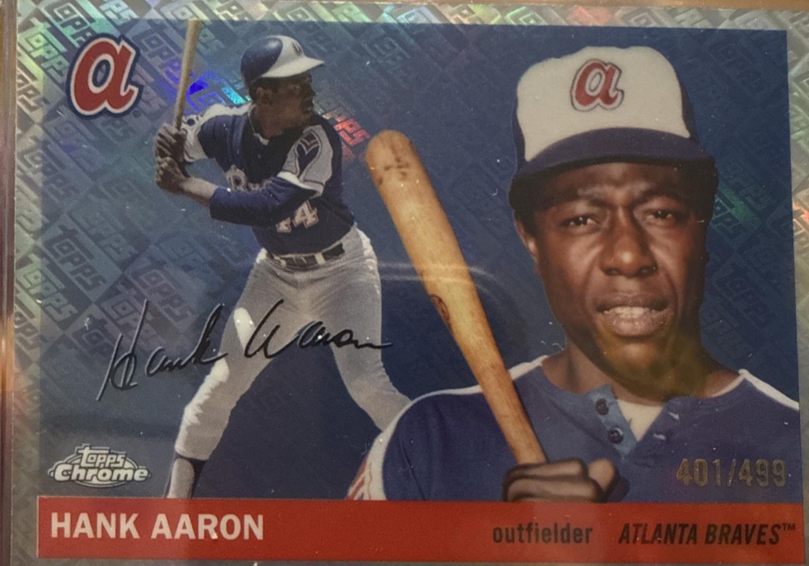Hank Aaron [Topps Refractor] #304
