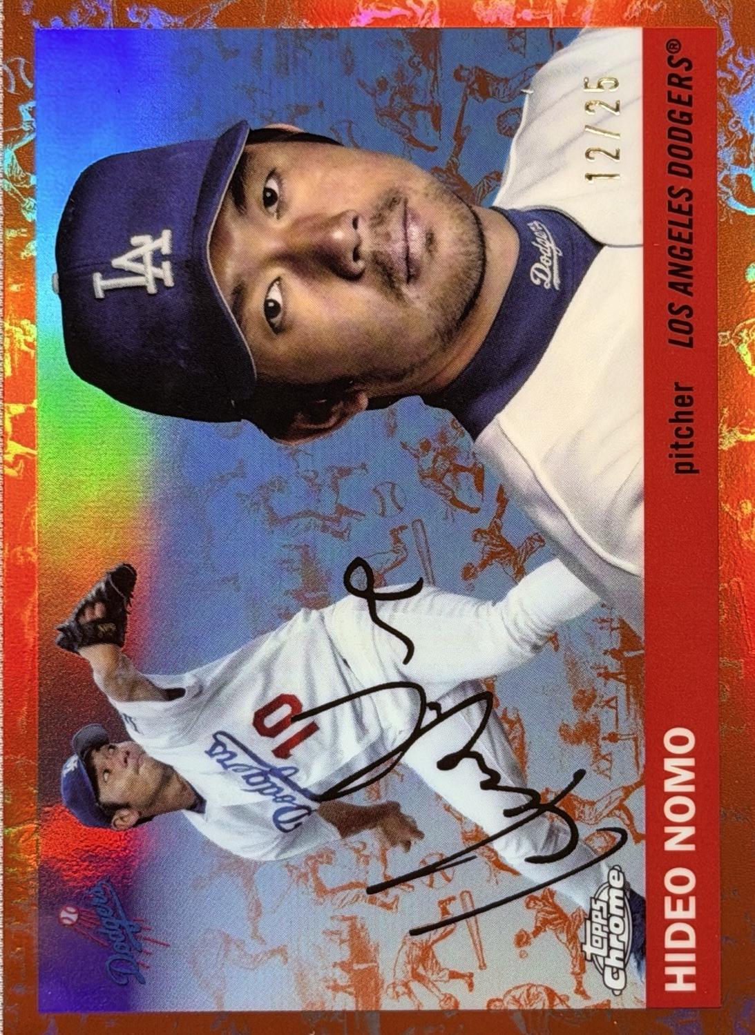 Hideo Nomo [Toile White Orange Refractor] #233