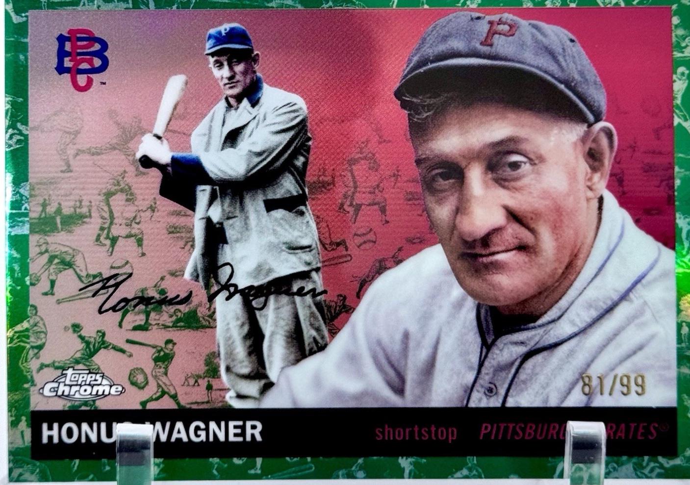 Honus Wagner [Toile White Green Refractor] #439