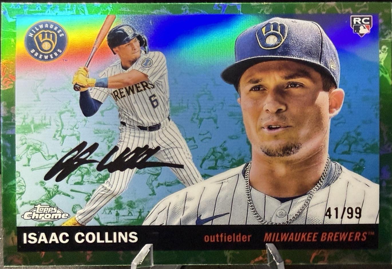 Isaac Collins [Toile White Green Refractor] #275