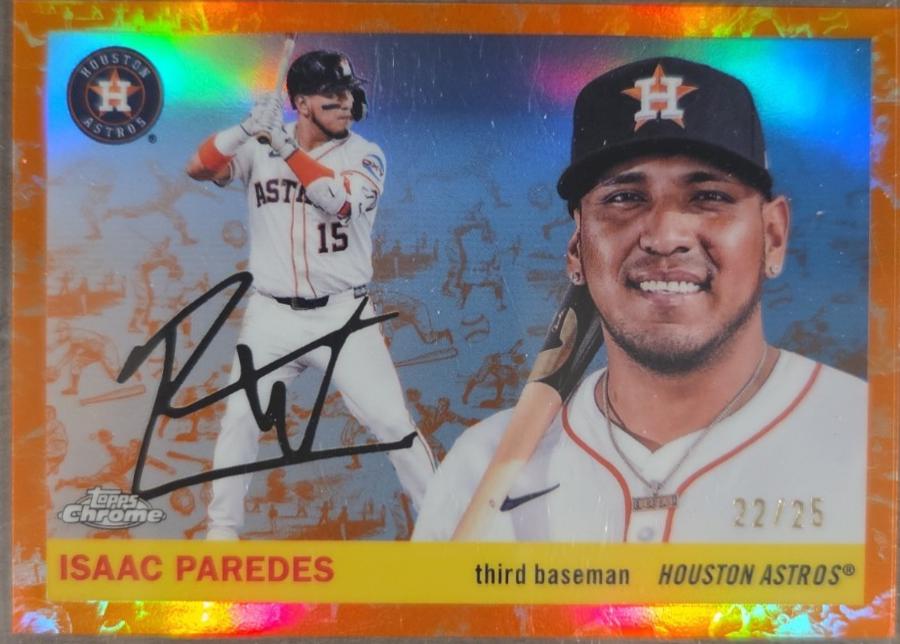 Isaac Paredes [Toile White Orange Refractor] #40