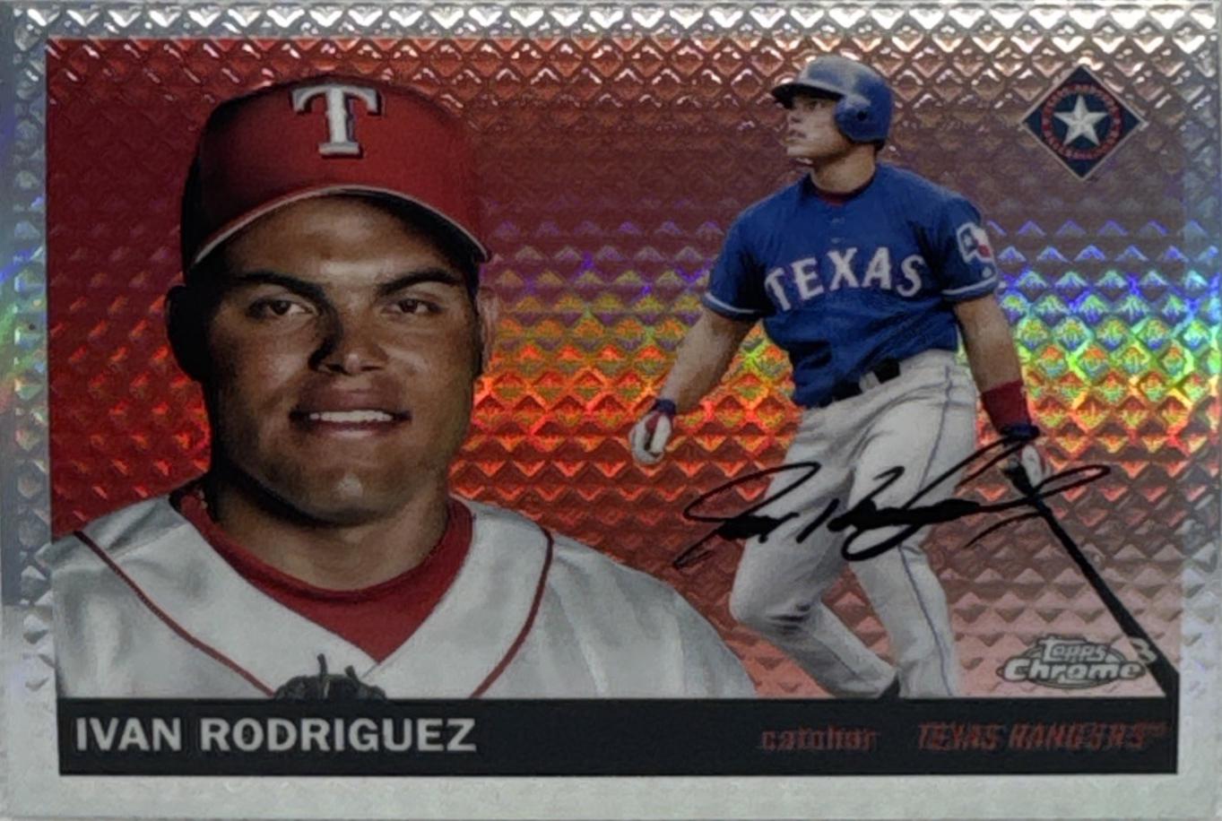 Ivan Rodriguez [Diamond Etch Refractor] #494