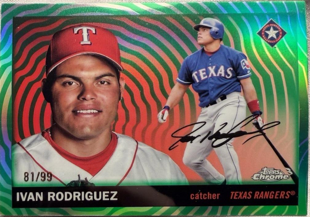 Ivan Rodriguez [Green Vibrations Refractor] #494