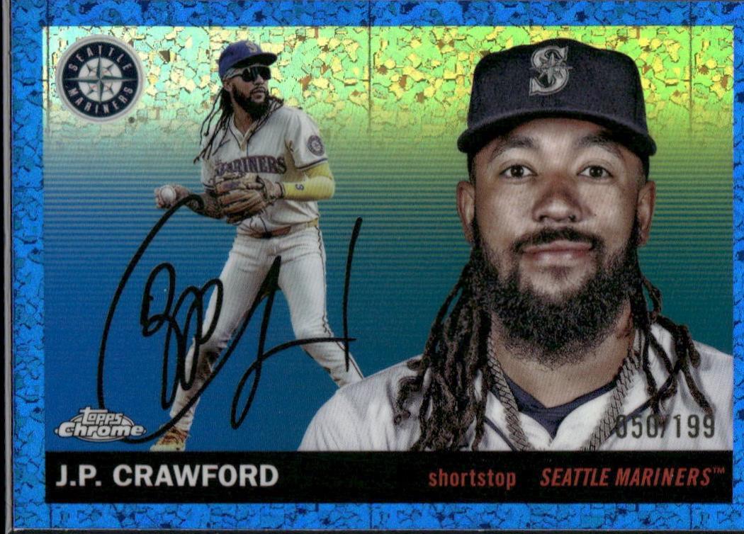 J.P. Crawford [Blue Mini-Diamond Refractor] #138