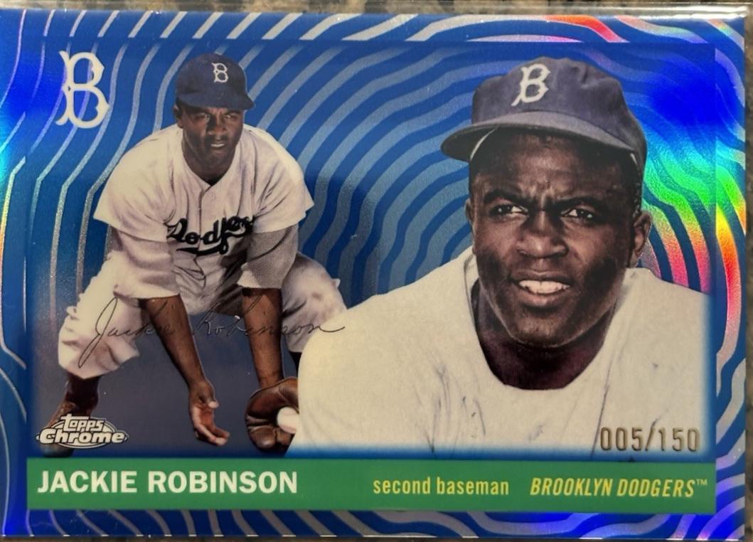 Jackie Robinson [Blue Vibrations Refractor] #480