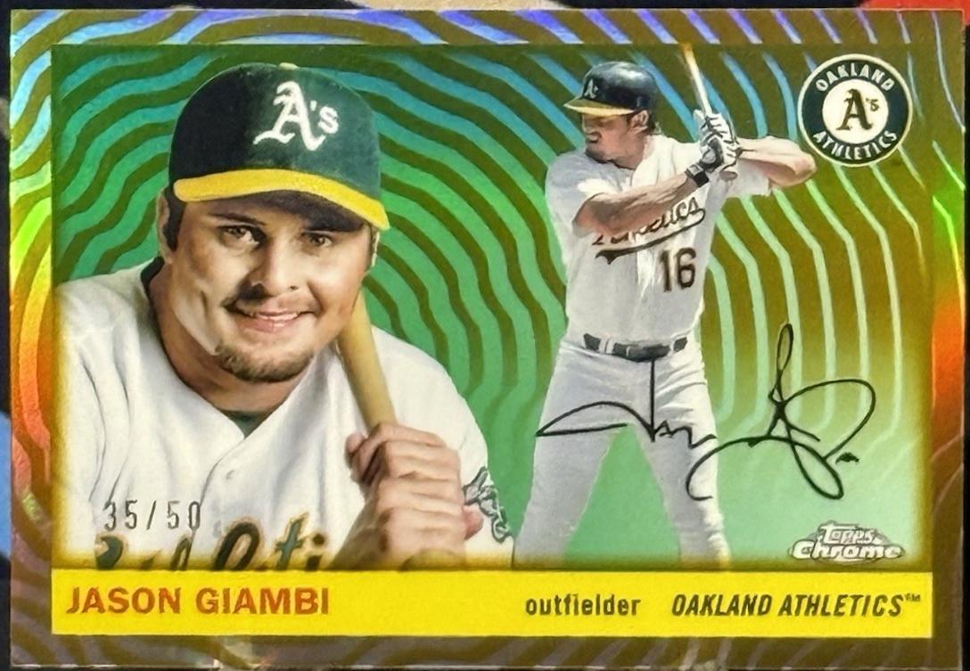 Jason Giambi [Gold Vibrations Refractor] #276