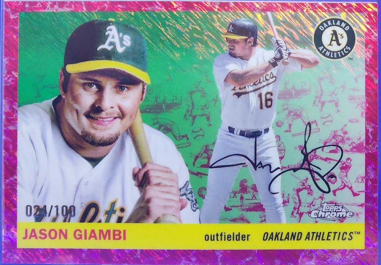 Jason Giambi [Toile Cream Fuchsia Shimmer] #276