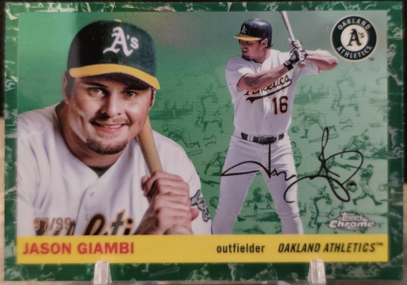 Jason Giambi [Toile White Green Refractor] #276