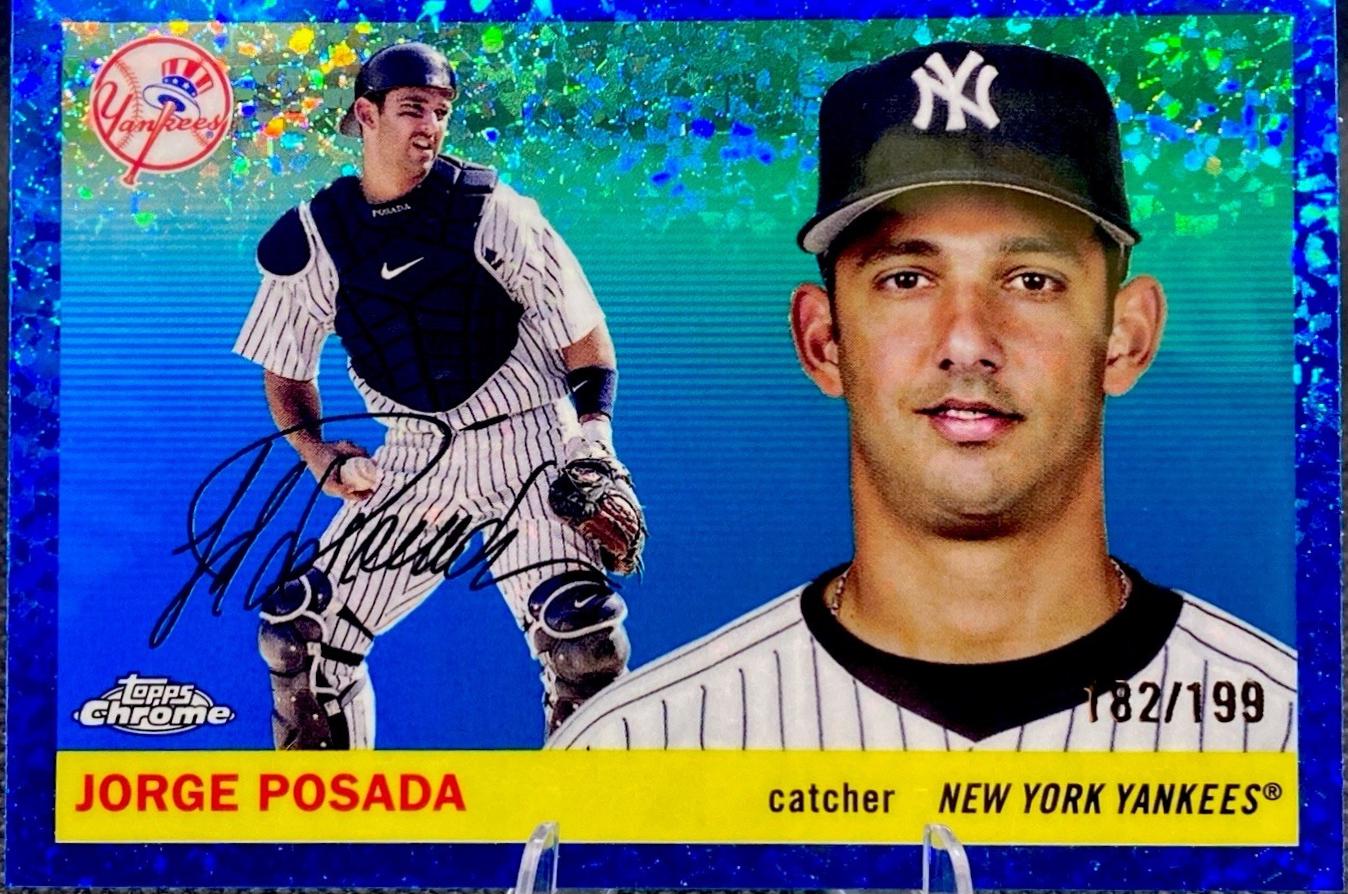 Jorge Posada [Blue Mini-Diamond Refractor] #422
