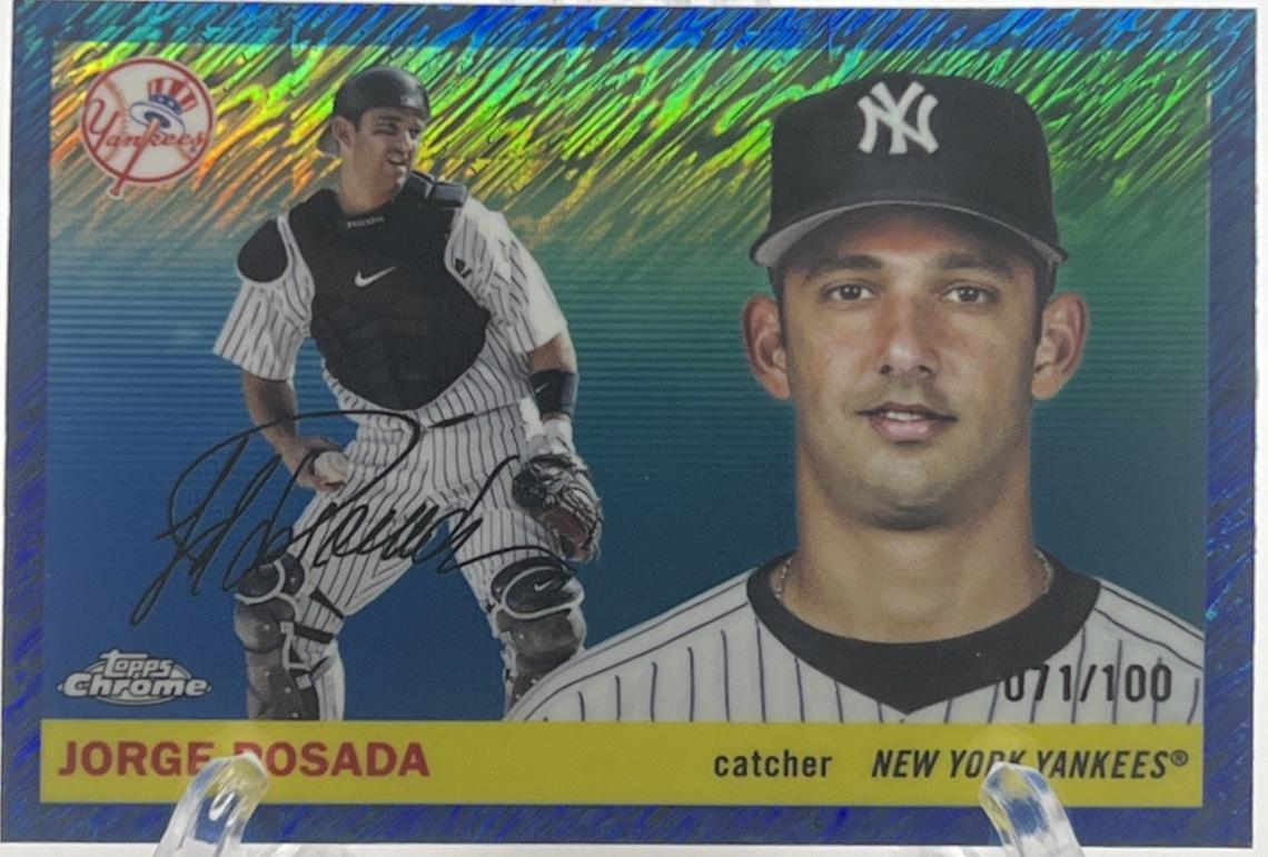 Jorge Posada [Blue Vibrations Refractor] #422