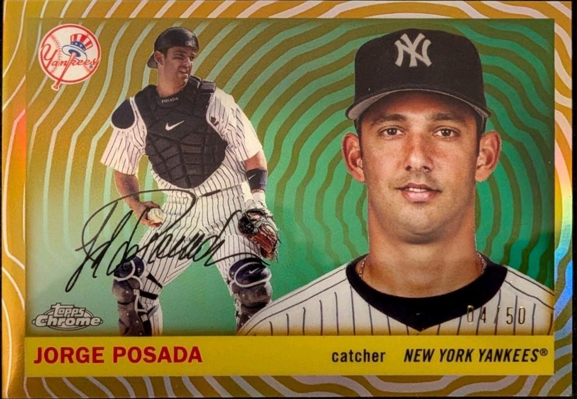 Jorge Posada [Gold Vibrations Refractor] #422