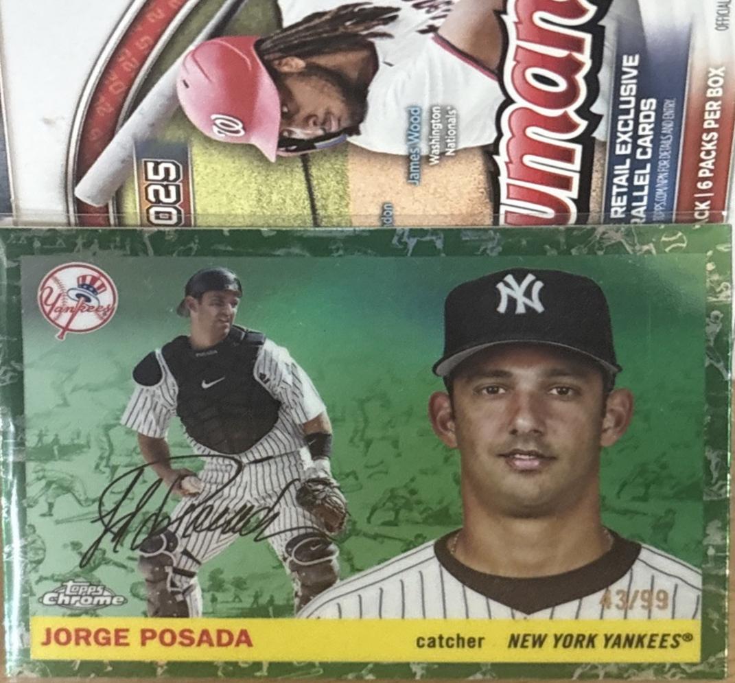 Jorge Posada [Green Vibrations Refractor] #422