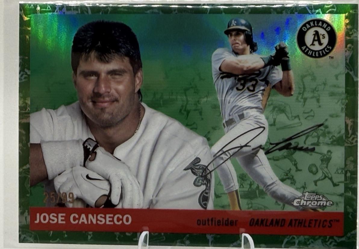 Jose Canseco [Green Vibrations Refractor] #235