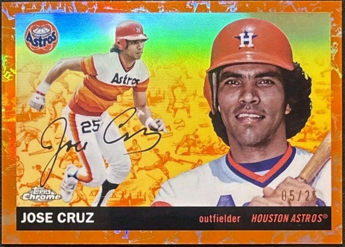 Jose Cruz [Toile White Orange Refractor] #459