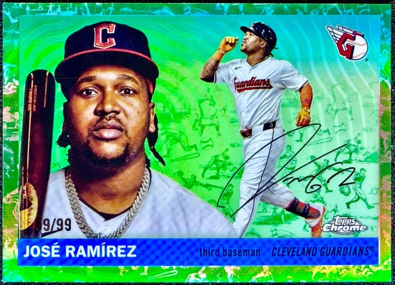 Jose Ramirez [Toile White Green Refractor] #75