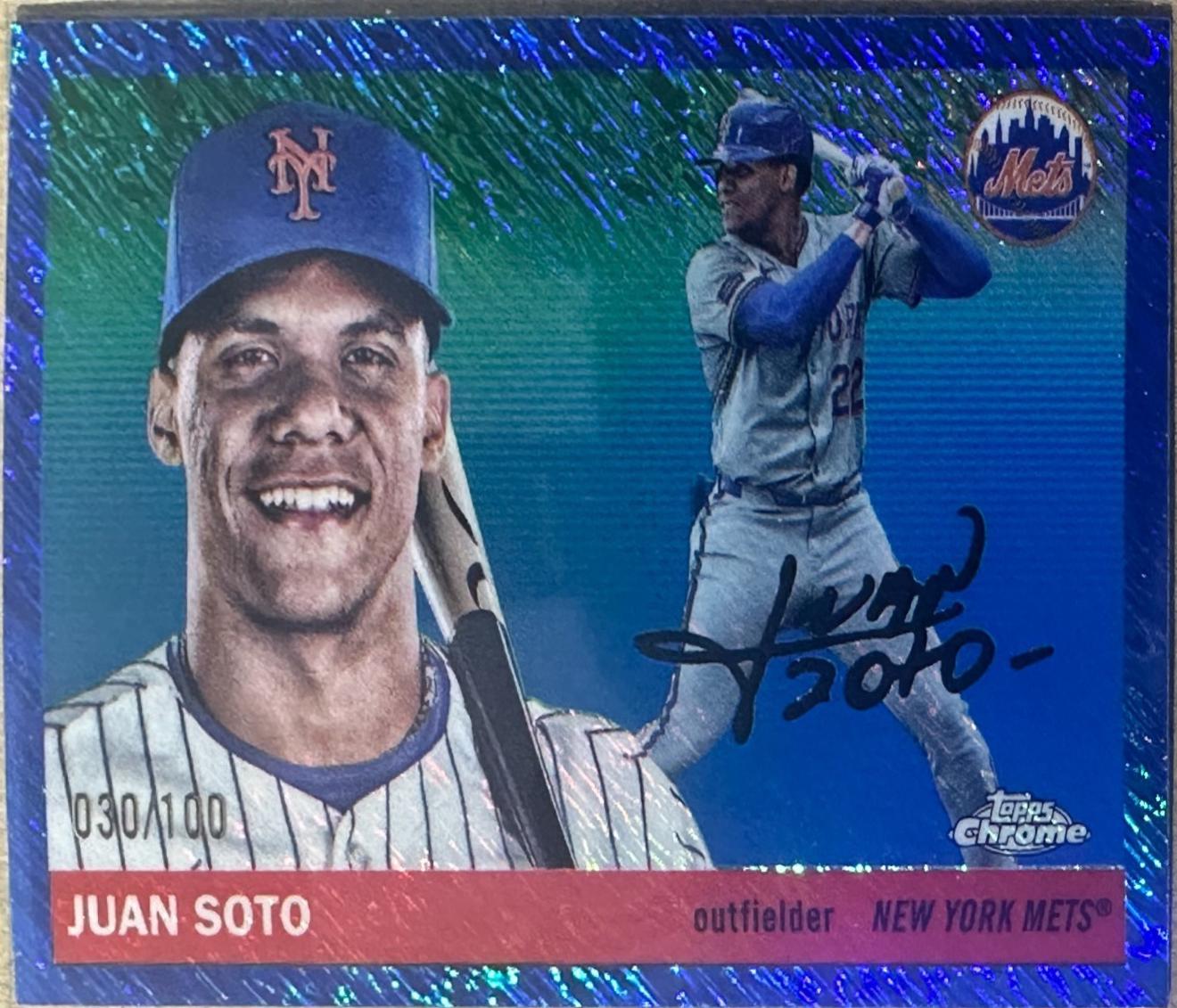 Juan Soto [Blue Shimmer Refractor] #199