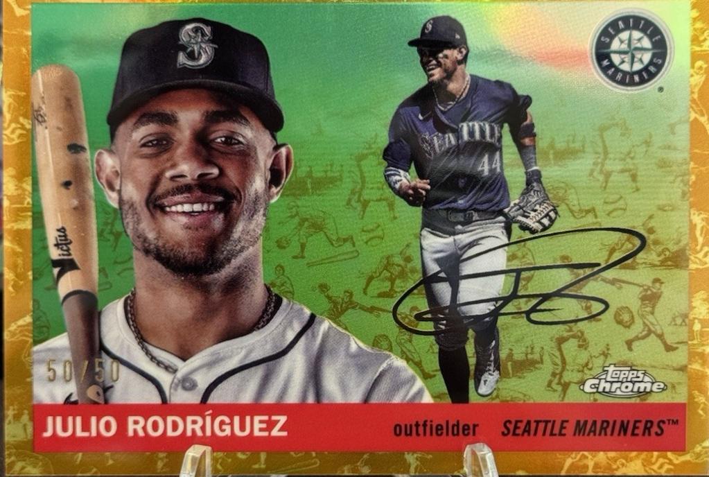 Julio Rodriguez [Toile Cream Gold Refractor] #179