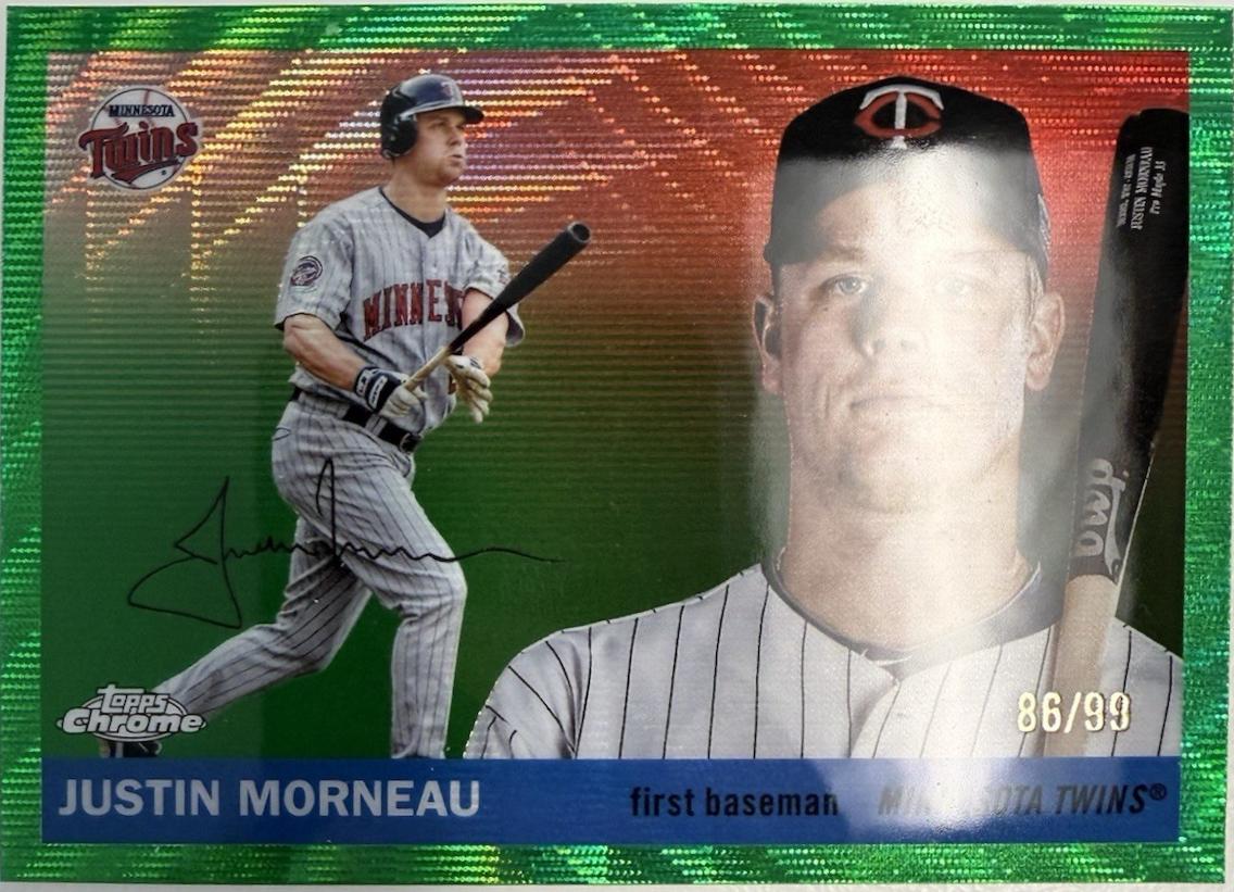 Justin Morneau [Green Wave Refractor] #375
