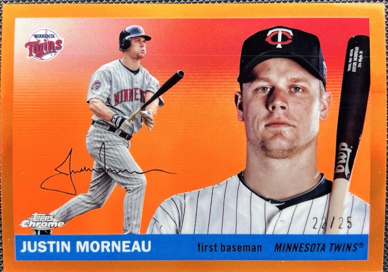 Justin Morneau [Orange Refractor] #375