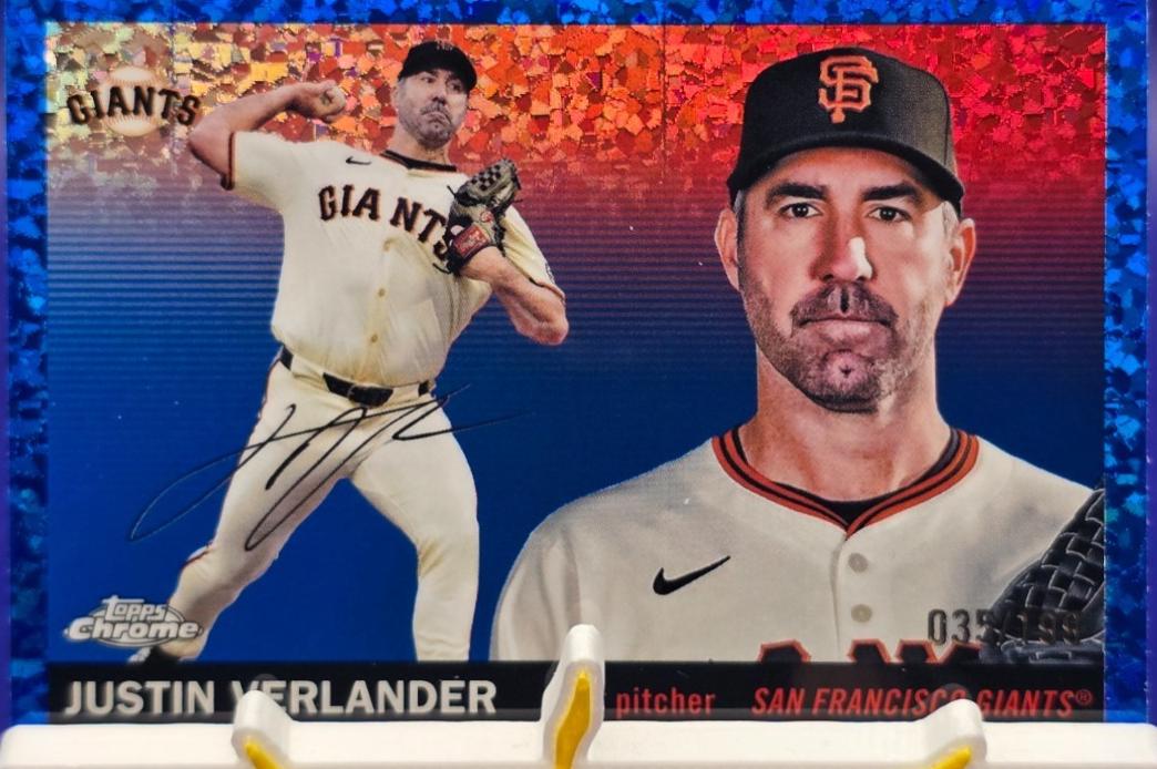 Justin Verlander [Blue Mini-Diamond Refractor] #66