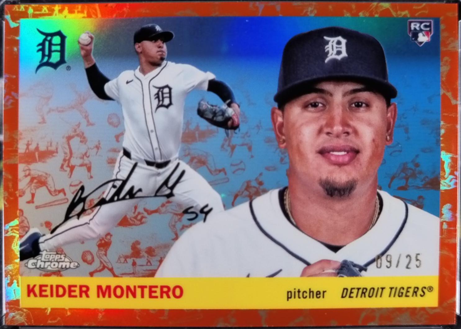 Keider Montero [Toile White Orange Refractor] #338
