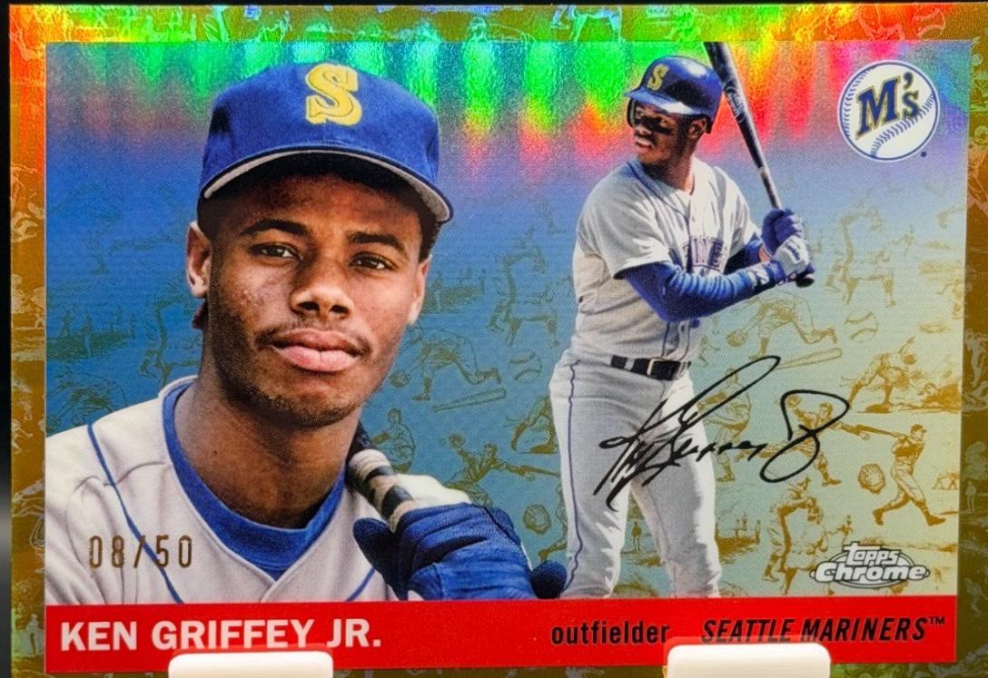 Ken Griffey Jr. [Toile Cream Gold Refractor] #405