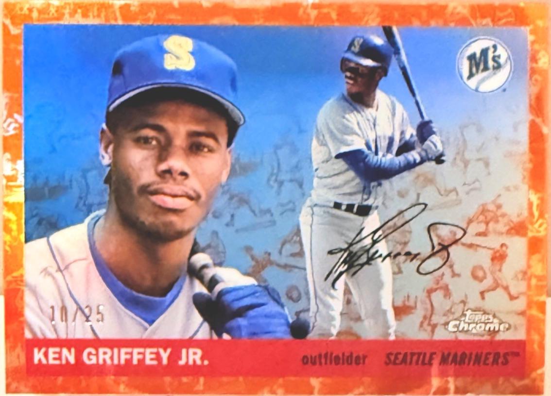 Ken Griffey Jr. [Toile White Orange Refractor] #405