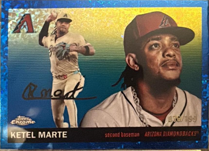Ketel Marte [Blue Mini-Diamond Refractor] #32