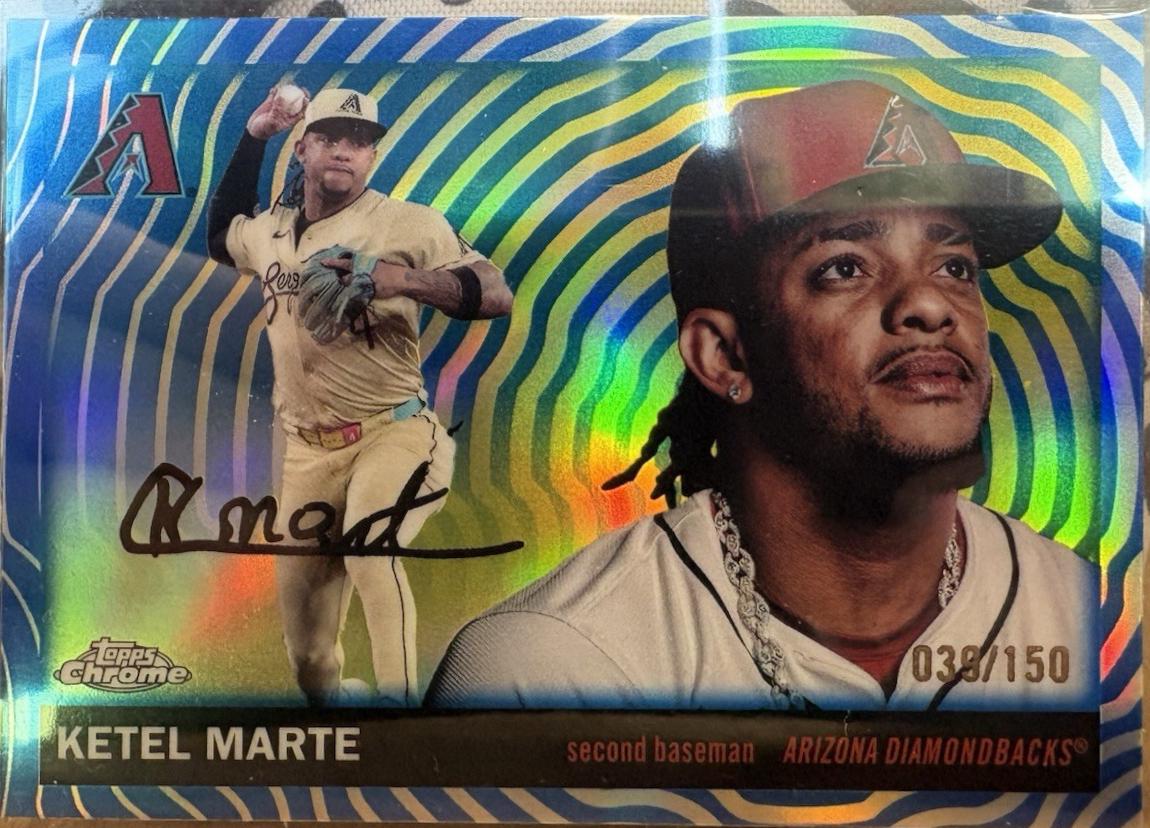 Ketel Marte [Blue Vibrations Refractor] #32