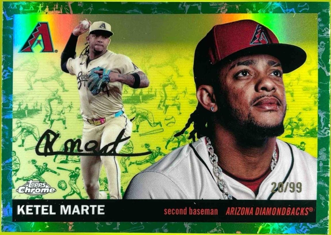 Ketel Marte [Toile White Green Refractor] #32