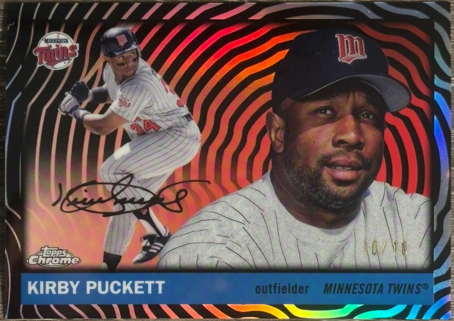 Kirby Puckett [Black Refractor] #448