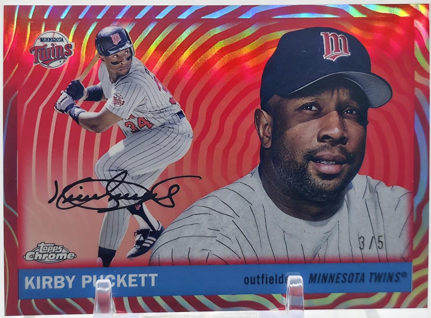 Kirby Puckett [Red Vibrations Refractor] #448
