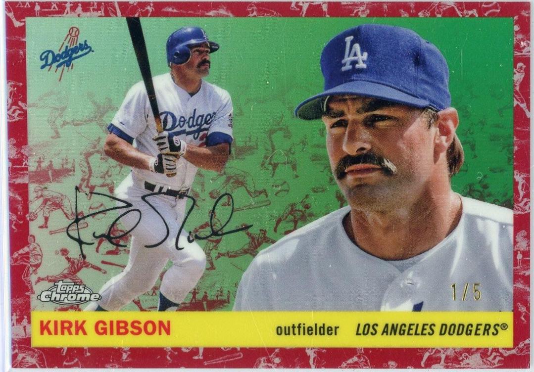 Kirk Gibson [Toile Cream Red Refractor] #496