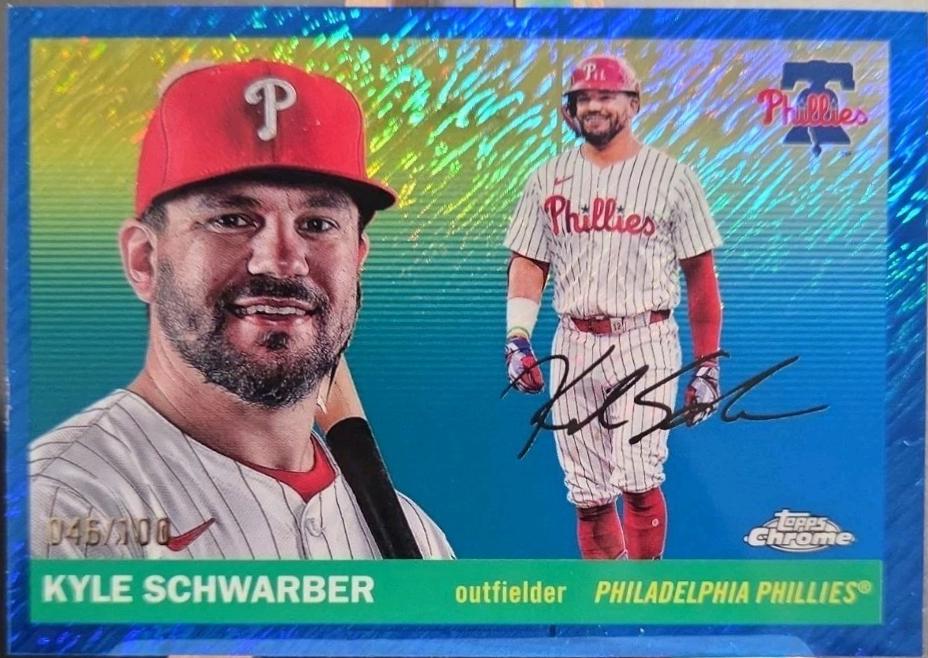Kyle Schwarber [Blue Shimmer Refractor] #175