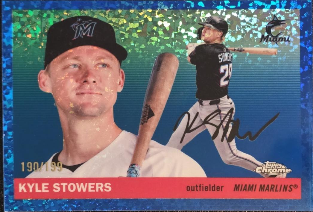 Kyle Stowers [Blue Mini-Diamond Refractor] #72