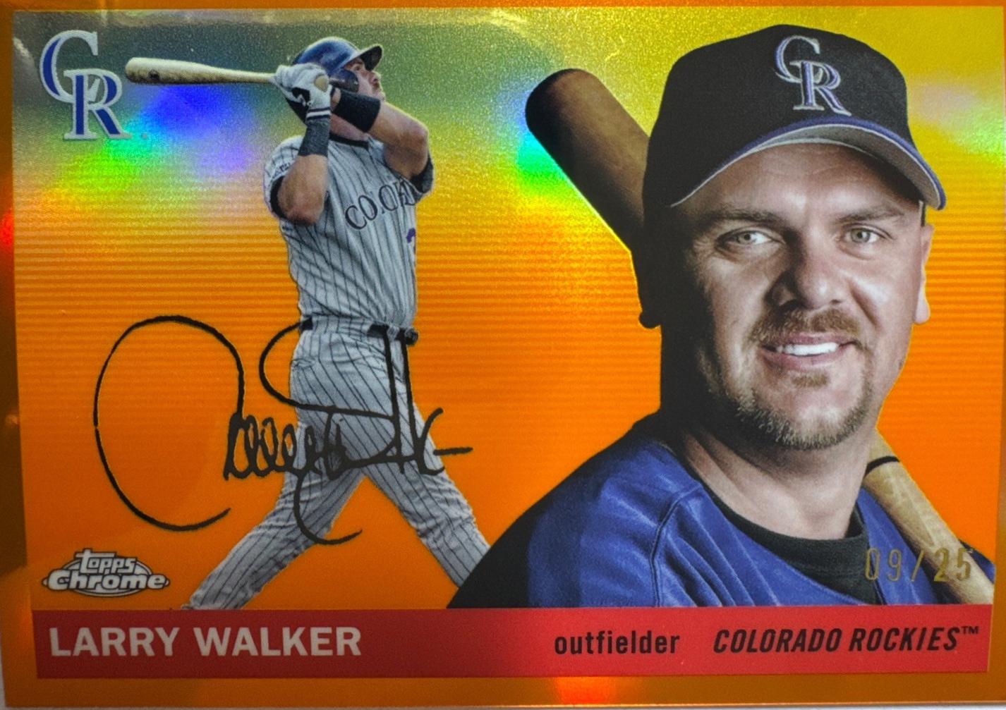 Larry Walker [Orange Refractor] #428