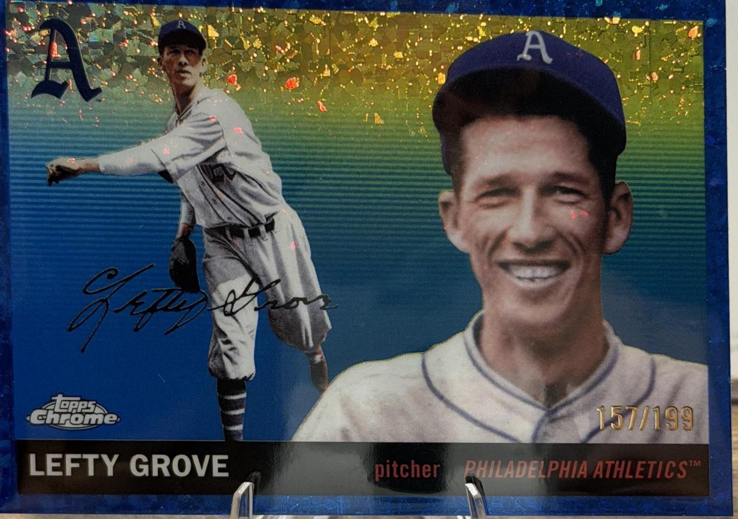 Lefty Grove [Blue Mini-Diamond Refractor] #342